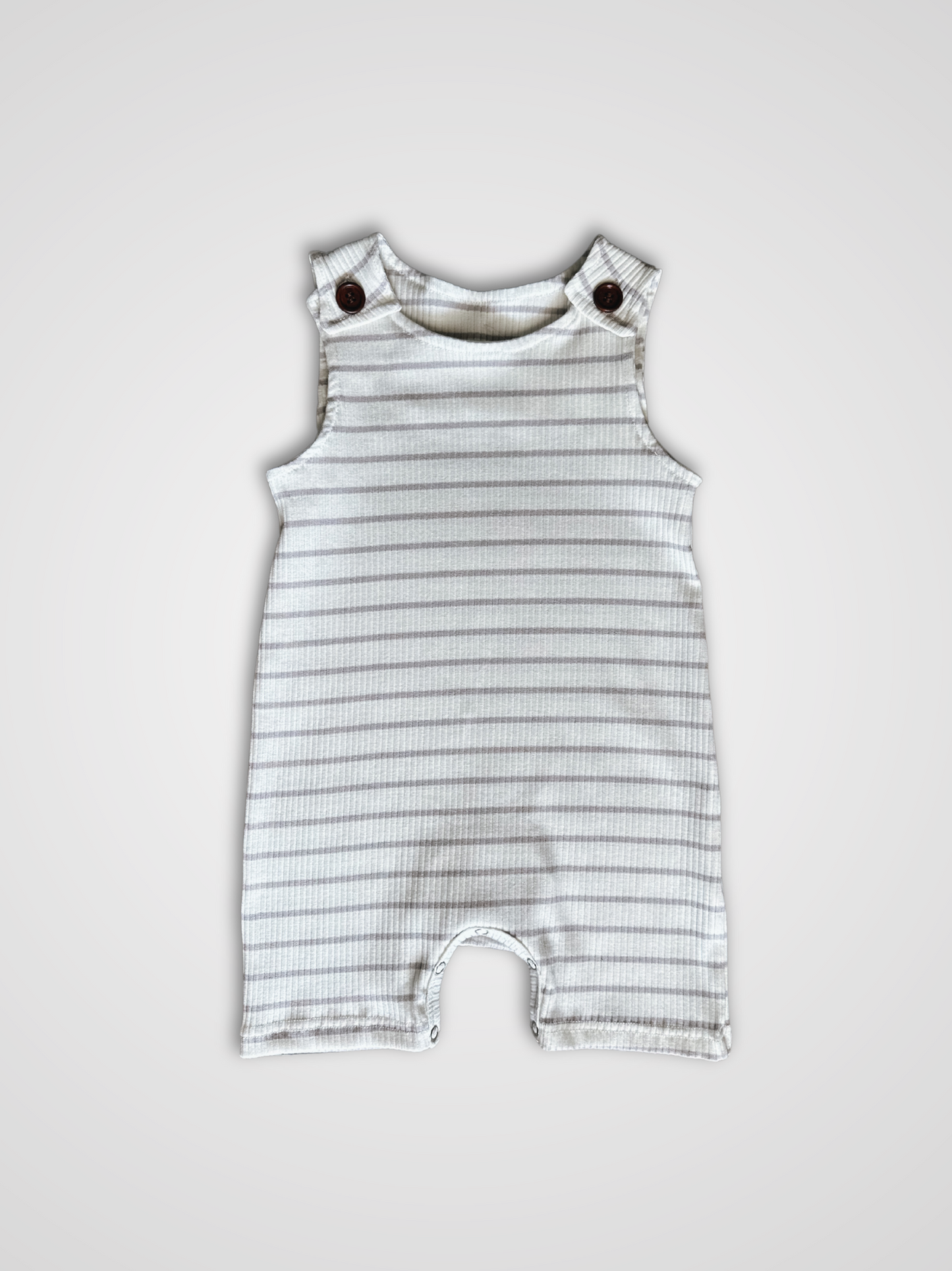 Stripped Sleeveless Romper