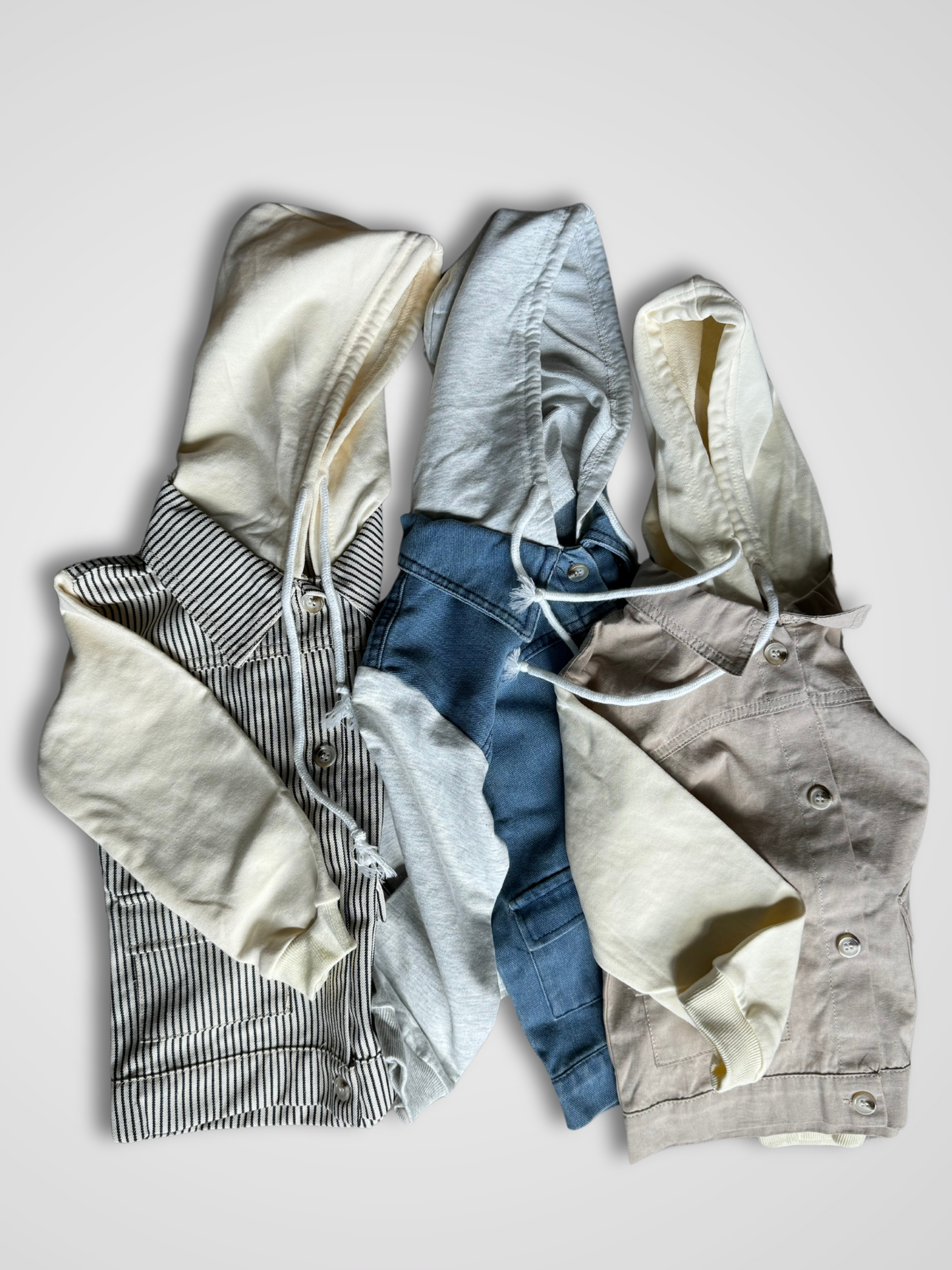 Hooded Denim Shacket