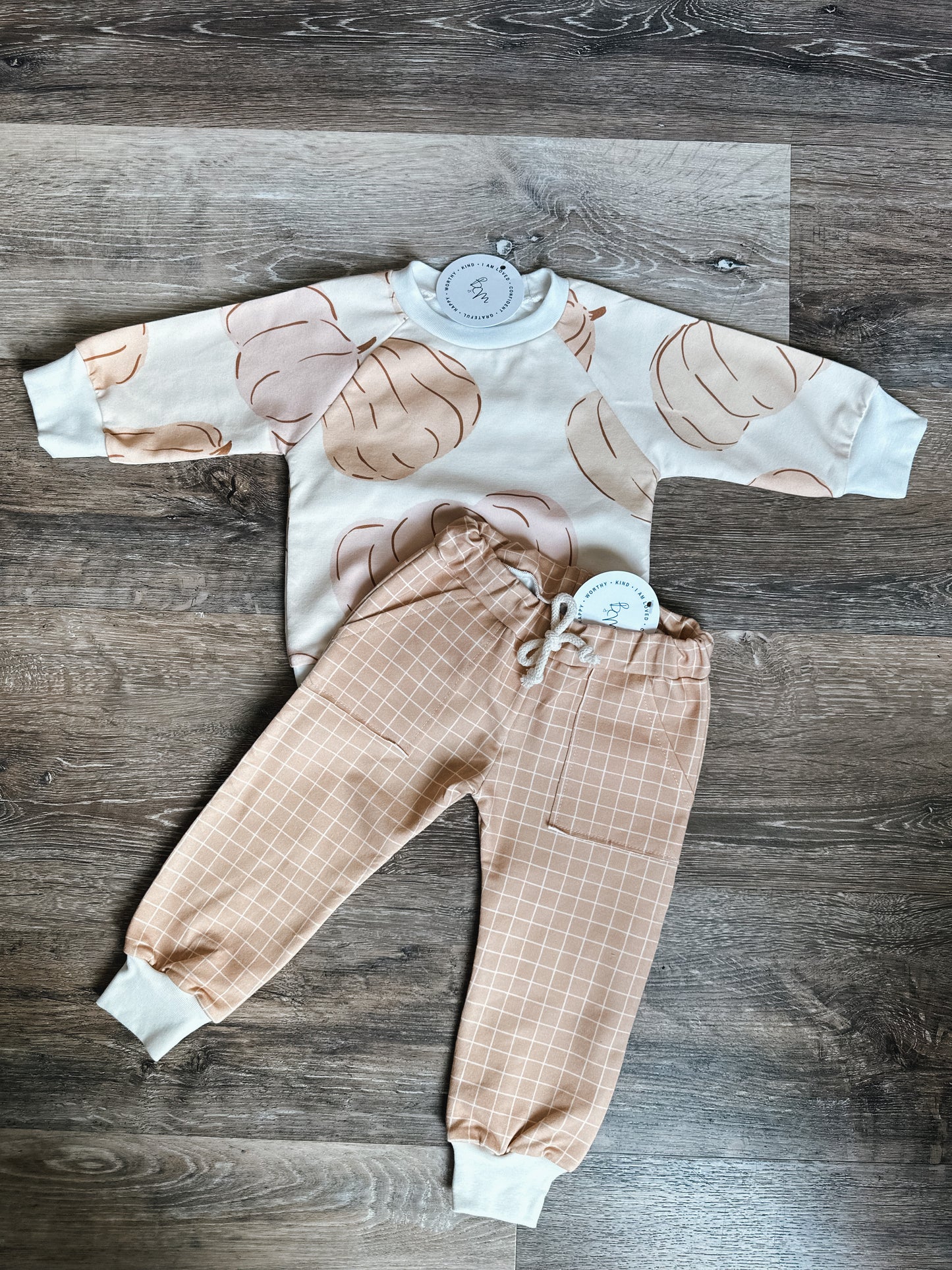 Caramel Grid Pants