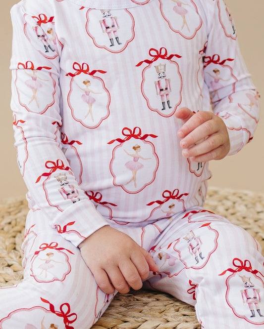 Bamboo Two Piece Set | Pink Nutcracker