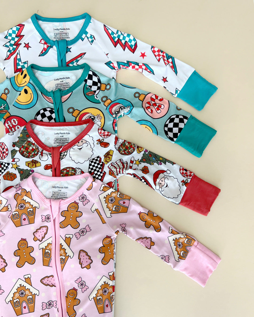 Bamboo Zip Romper | Gingerbread Cookies