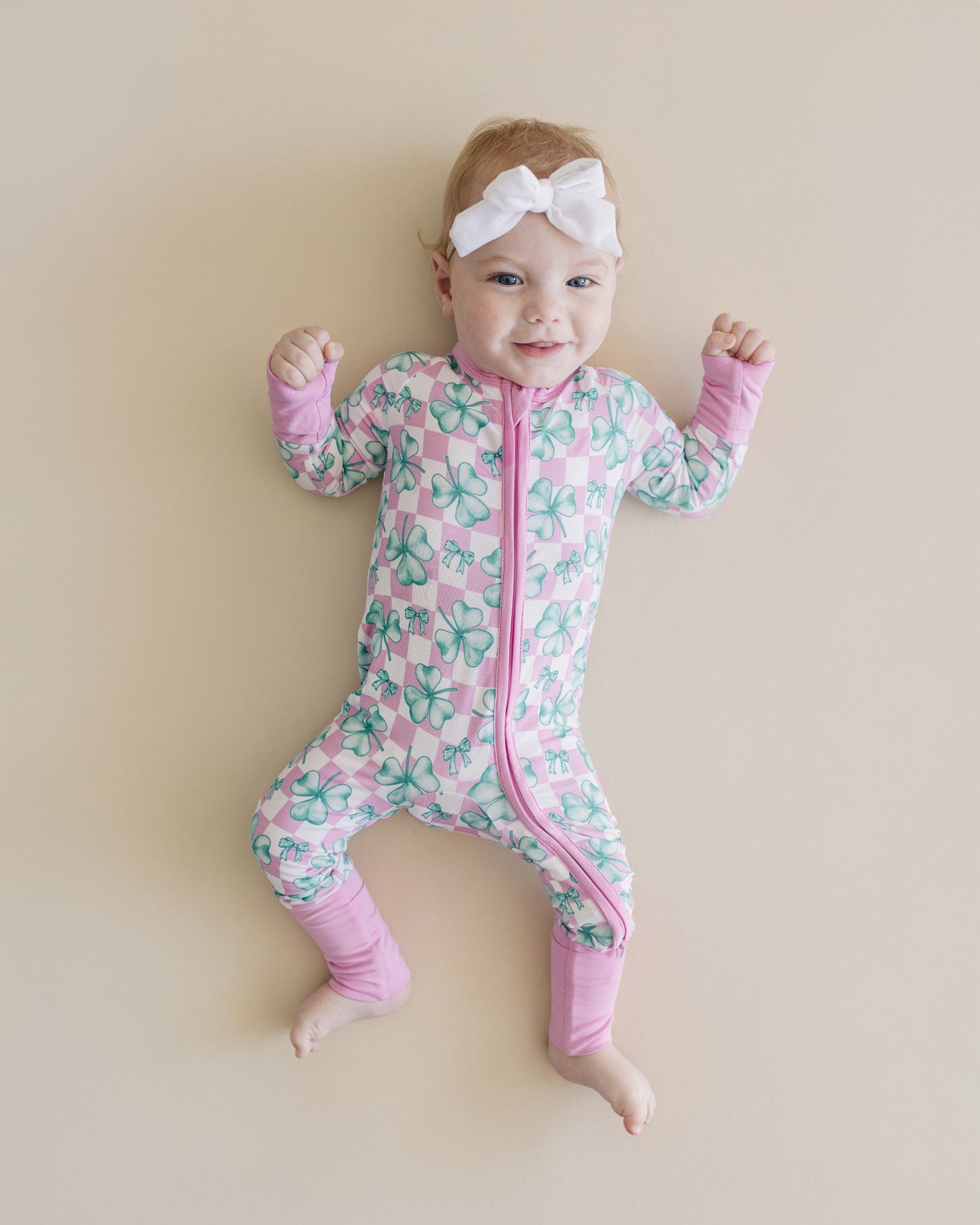 Bamboo Zip Romper | Shamrock & Bows