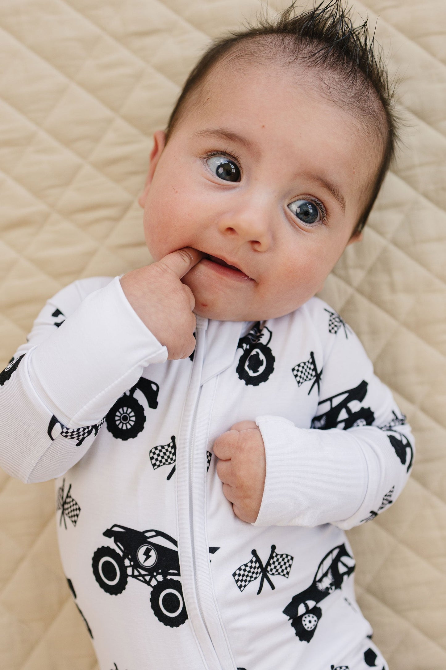 Bamboo Zip Romper | Monster Blaze