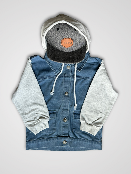 Hooded Denim Shacket