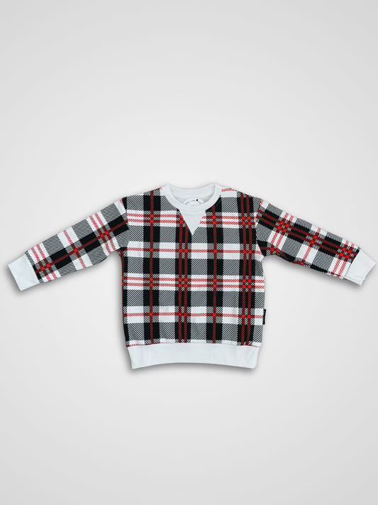 Red & Black Plaid Crewneck