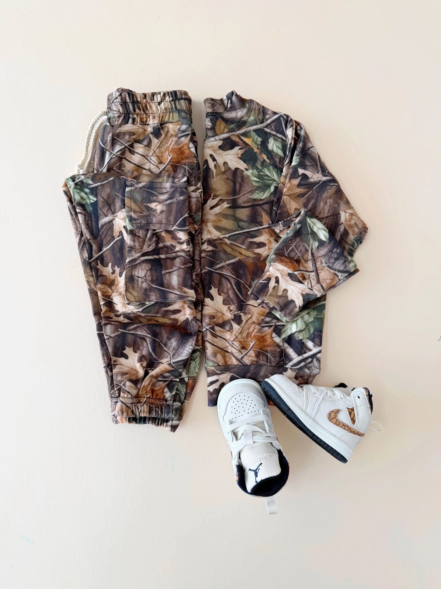 Cargo Jogger Set | Brown Camo
