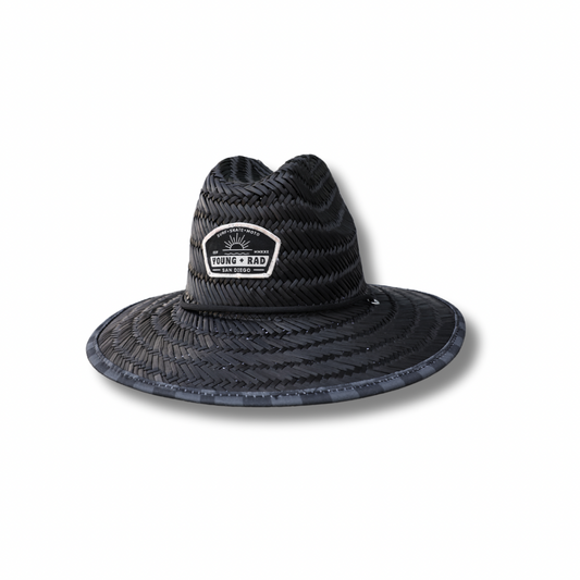 Midnight Wave Watcher Straw Hat (Imperfect)