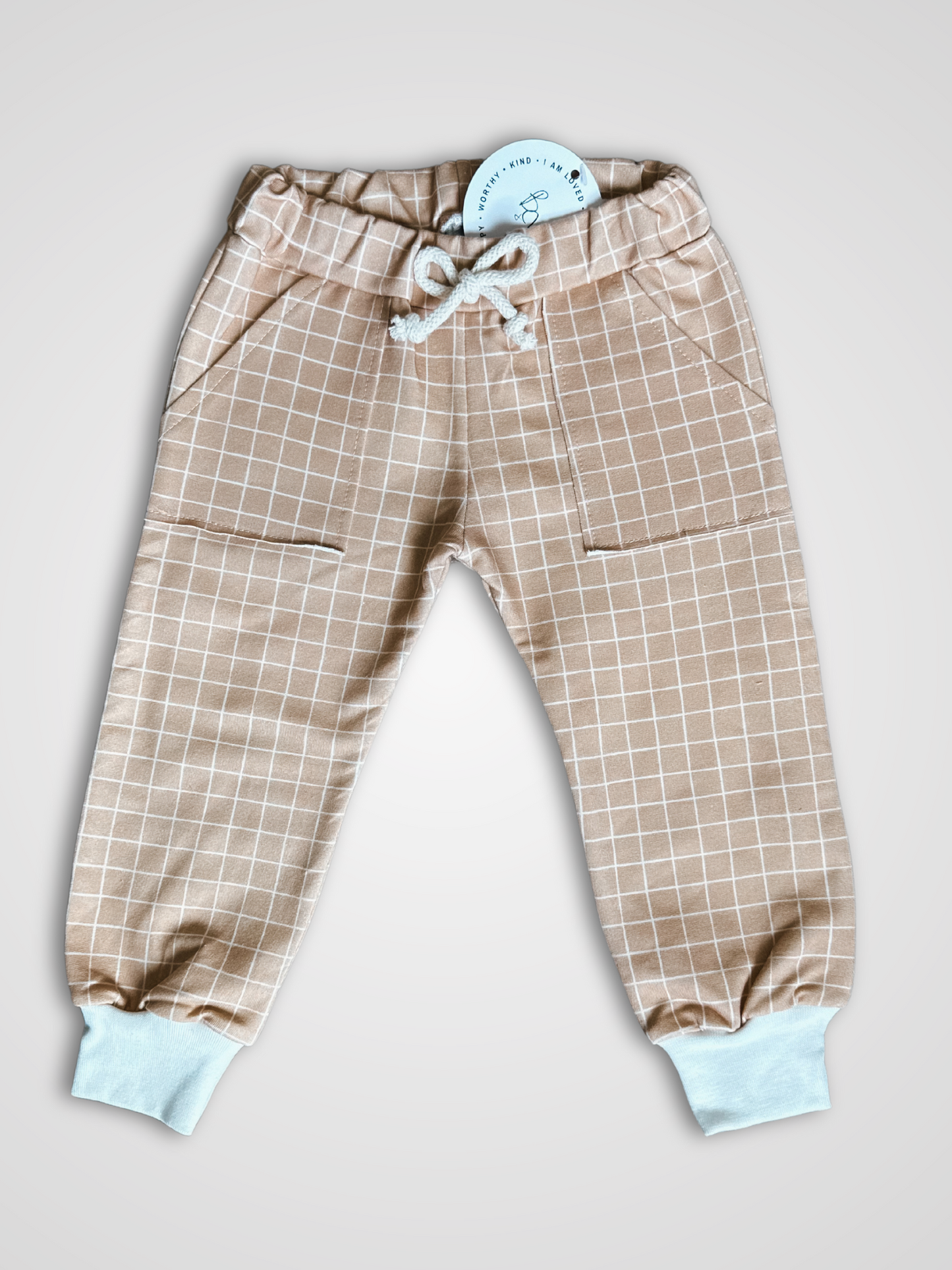 Caramel Grid Pants