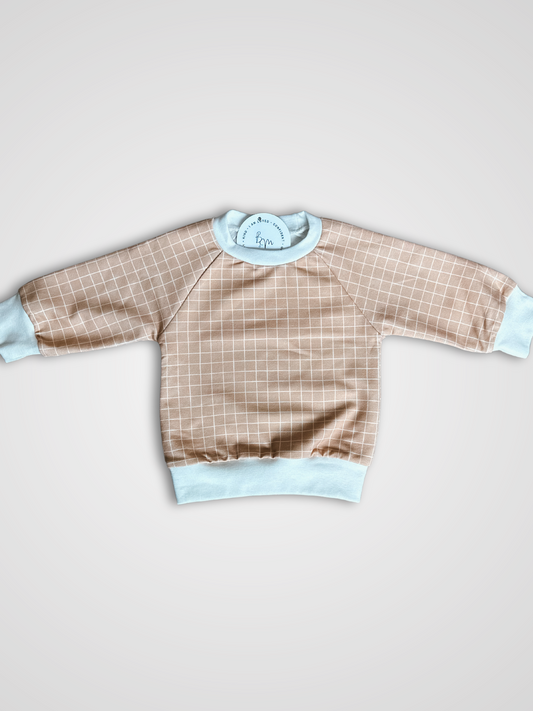 Caramel Grid Pullover