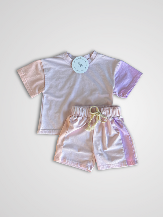 Color Block Set | Purple & Pink