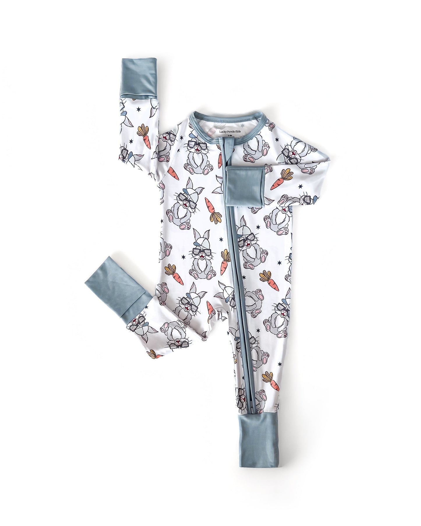 Bamboo Zip Romper | Rad Bunny