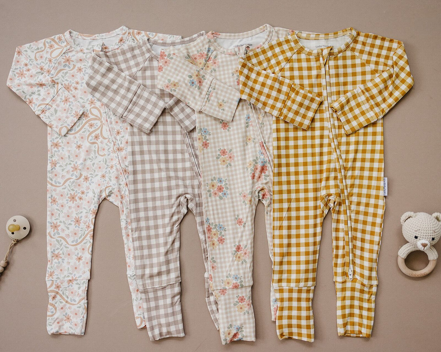 Bamboo Zip Romper | Cozy Daisy