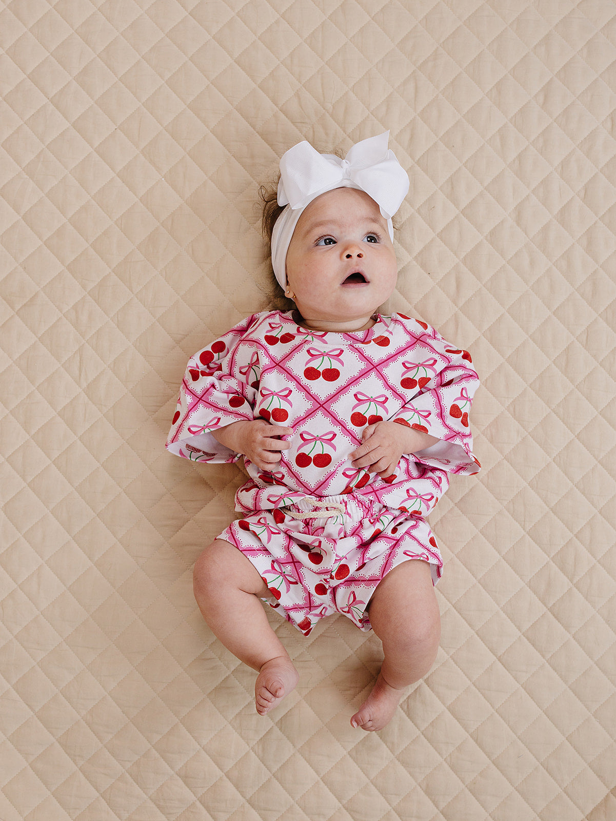 Shorts Set | Cherry Bow
