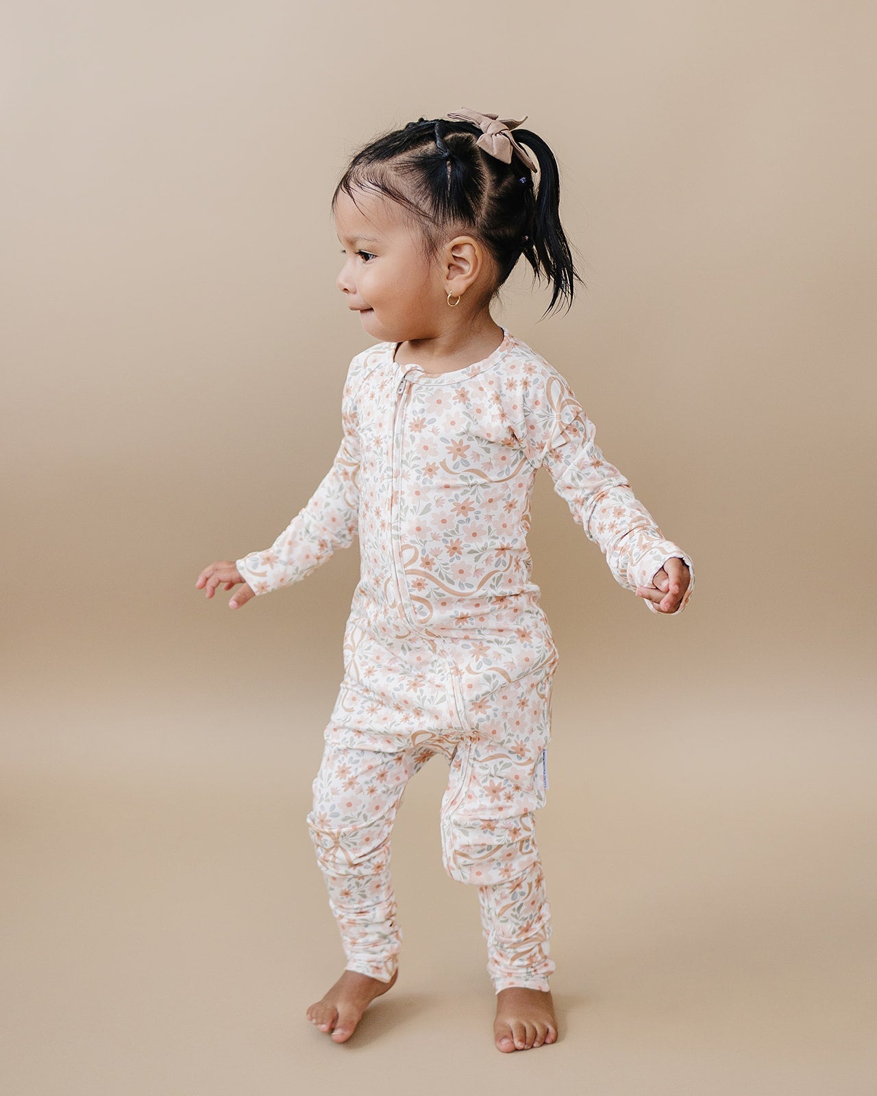 Bamboo Zip Romper | Cozy Daisy
