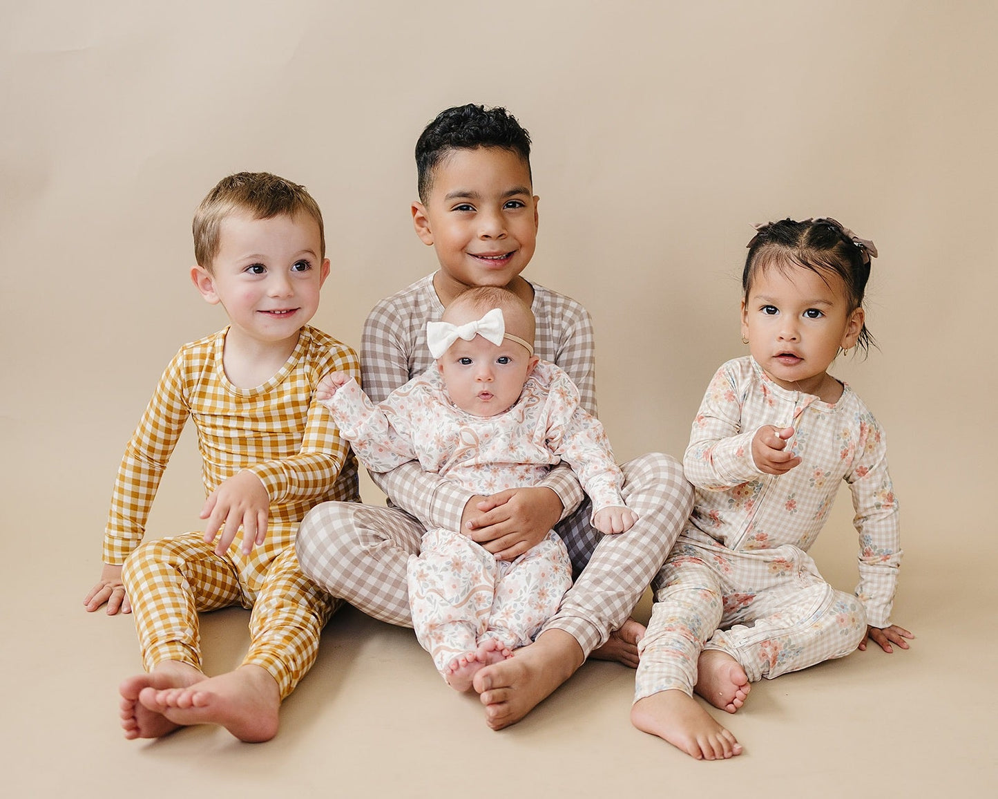 Bamboo Two Piece Set | Yellow Gingham