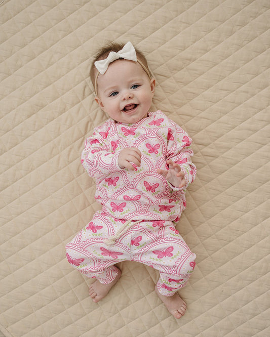 Jogger Set | Pink Butterfly