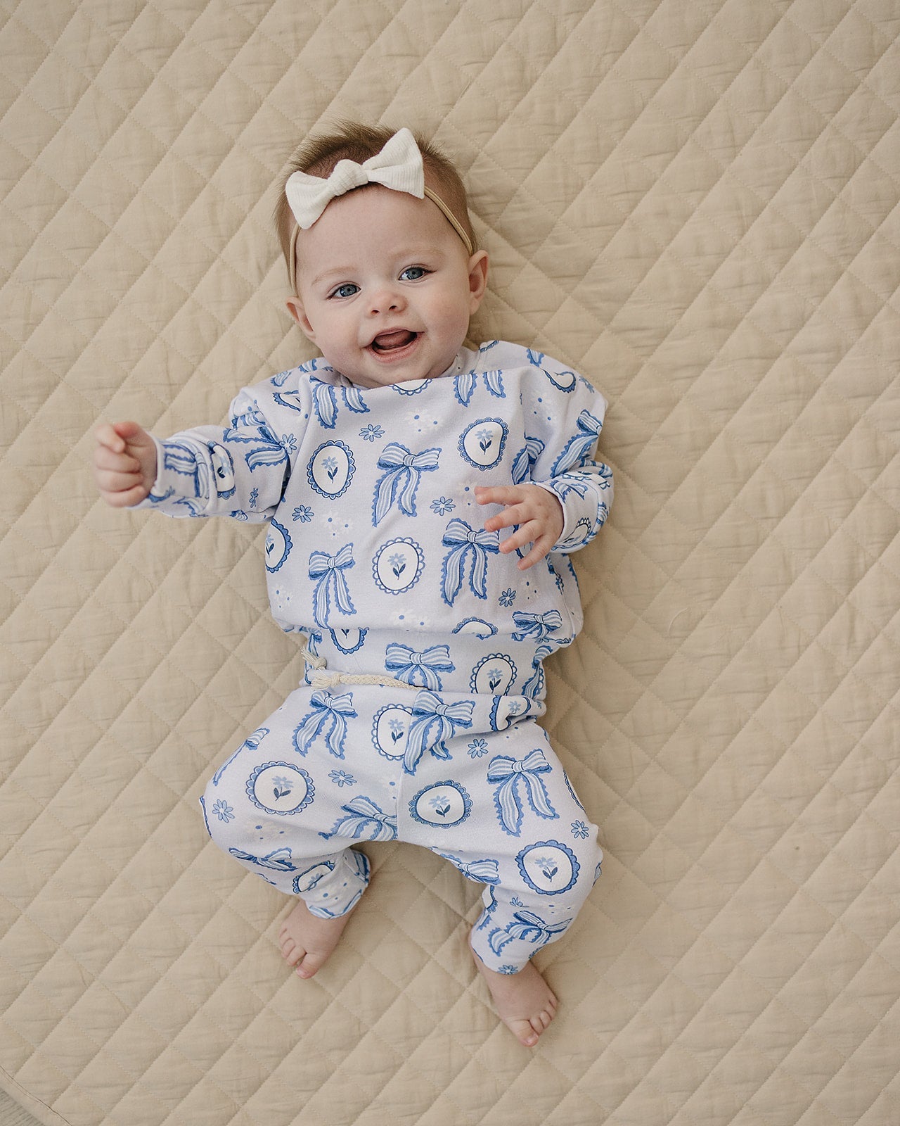 Jogger Set | Blue Bow