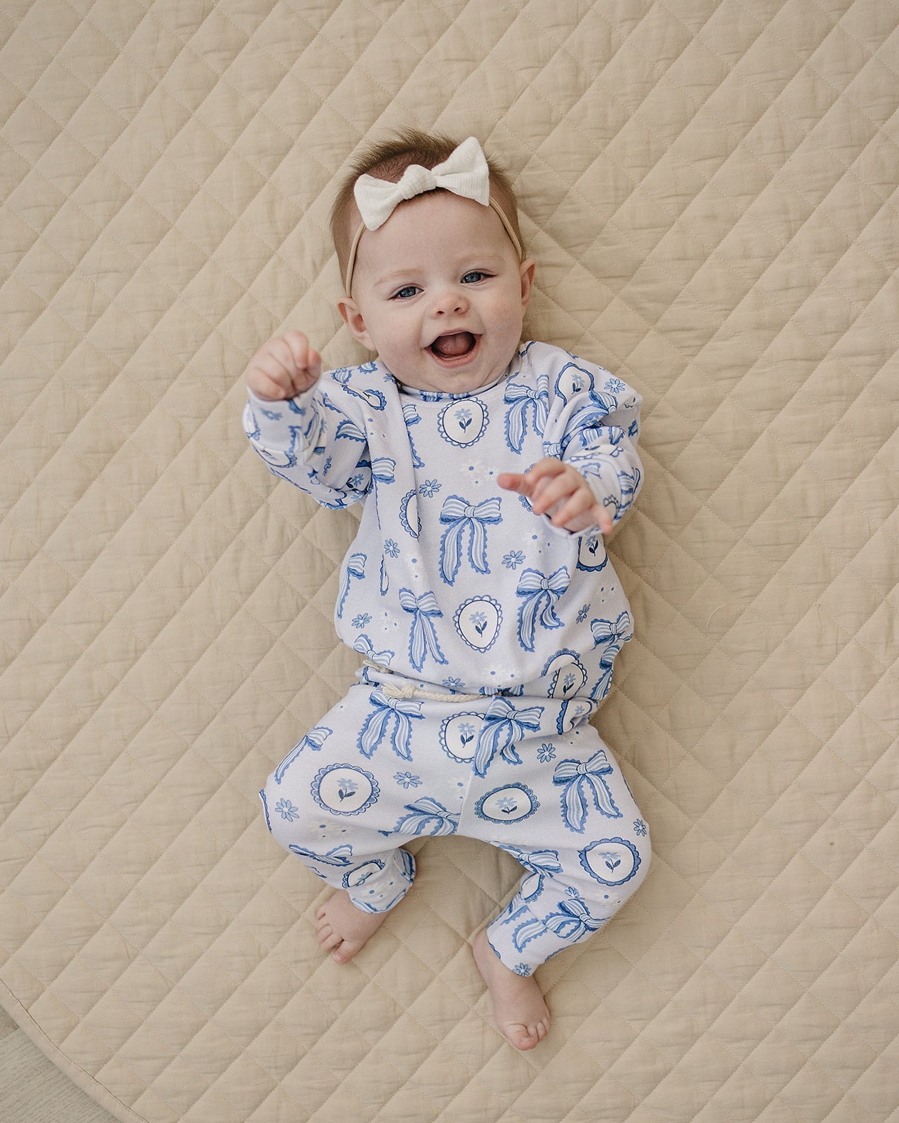 Jogger Set | Blue Bow