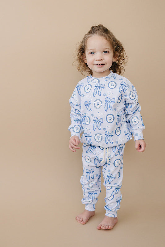 Jogger Set | Blue Bow